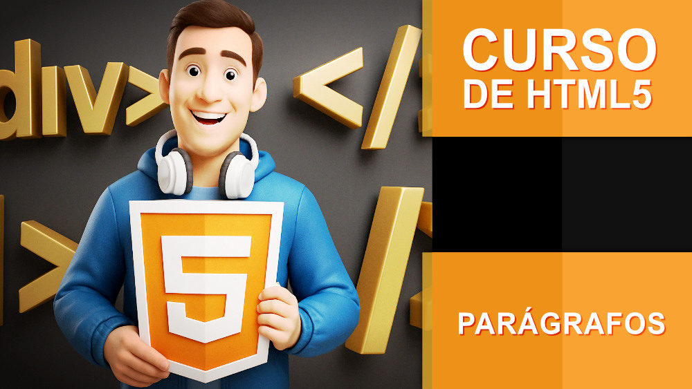Imagem curso de html5 video aula 03 como criar paragrafos no html html5 1000p
